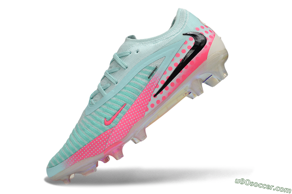 Nike Phantom 6 Elite Low FG Firm Ground Soccer Cleats - Aqua/Coral Pink/Soft Mint 5