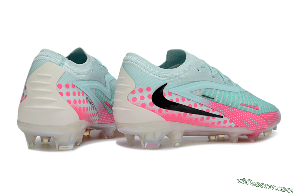 Nike Phantom 6 Elite Low FG Firm Ground Soccer Cleats - Aqua/Coral Pink/Soft Mint 6