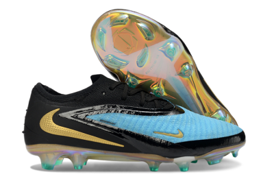 Nike Phantom 6 Elite Low FG Firm Ground Soccer Cleats - Teal/Gold/Black