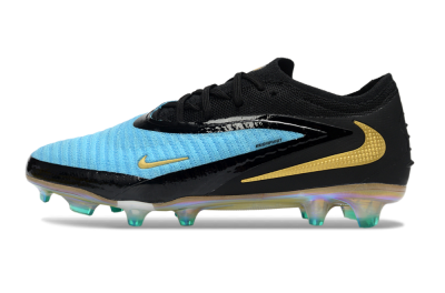Nike Phantom 6 Elite Low FG Firm Ground Soccer Cleats - Teal/Gold/Black