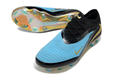 Nike Phantom 6 Elite Low FG Firm Ground Soccer Cleats - Teal/Gold/Black