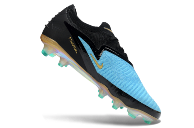 Nike Phantom 6 Elite Low FG Firm Ground Soccer Cleats - Teal/Gold/Black