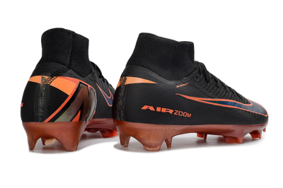 Nike Air Zoom Mercurial Superfly 10 Elite FG Firm Ground Soccer Cleats - Black/Fiery Red/Golden Yellow