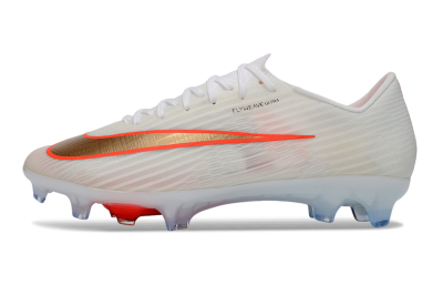 Nike Air Zoom Mercurial Superfly 11 FG Firm Ground Soccer Cleats - White/Bright Orange/Gold Metallic
