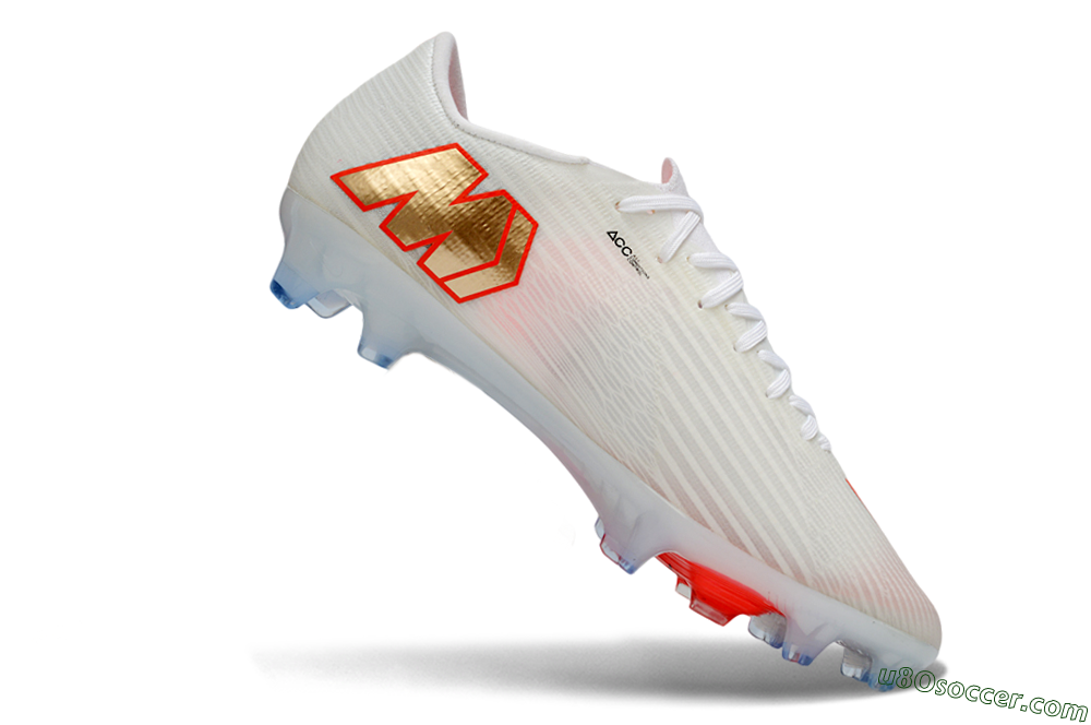 Nike Air Zoom Mercurial Superfly 11 FG Firm Ground Soccer Cleats - White/Bright Orange/Gold Metallic 4