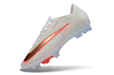 Nike Air Zoom Mercurial Superfly 11 FG Firm Ground Soccer Cleats - White/Bright Orange/Gold Metallic