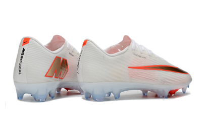 Nike Air Zoom Mercurial Superfly 11 FG Firm Ground Soccer Cleats - White/Bright Orange/Gold Metallic