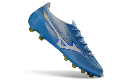 Mizuno Alpha 3 FG Firm Ground Soccer Cleats - Blue/Sky Blue/Gold