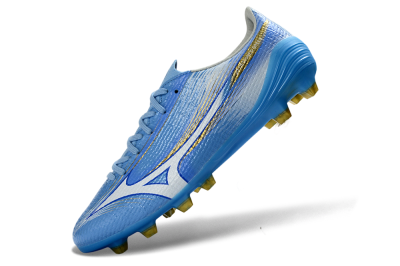 Mizuno Alpha 3 FG Firm Ground Soccer Cleats - Blue/Sky Blue/Gold
