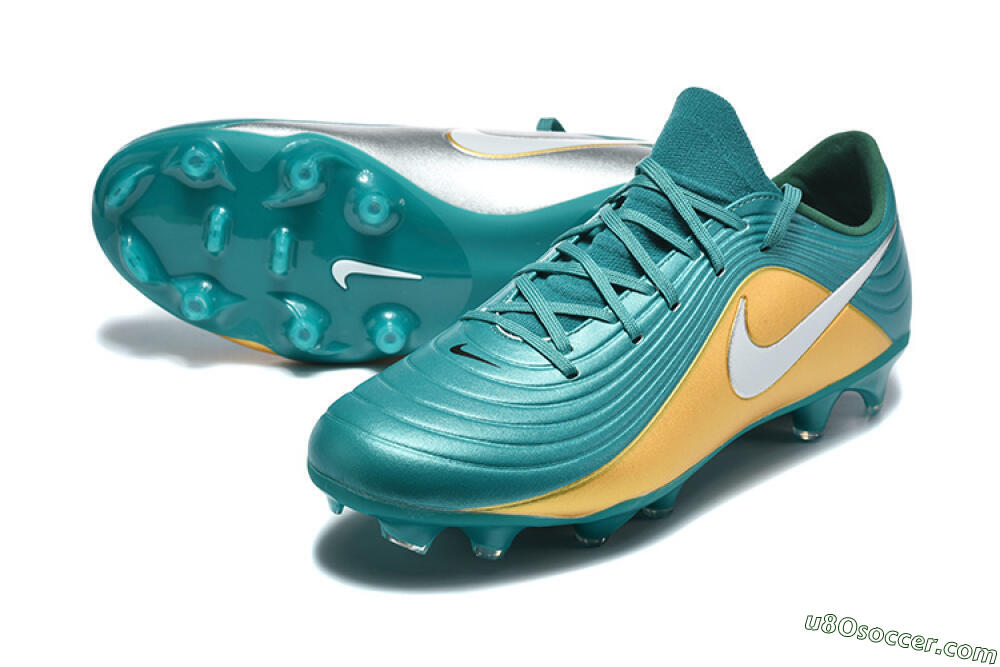 Nike Tiempo Legend 11 Elite FG Firm Ground Soccer Cleats - Teal/Sunset Yellow/Deep Teal 3