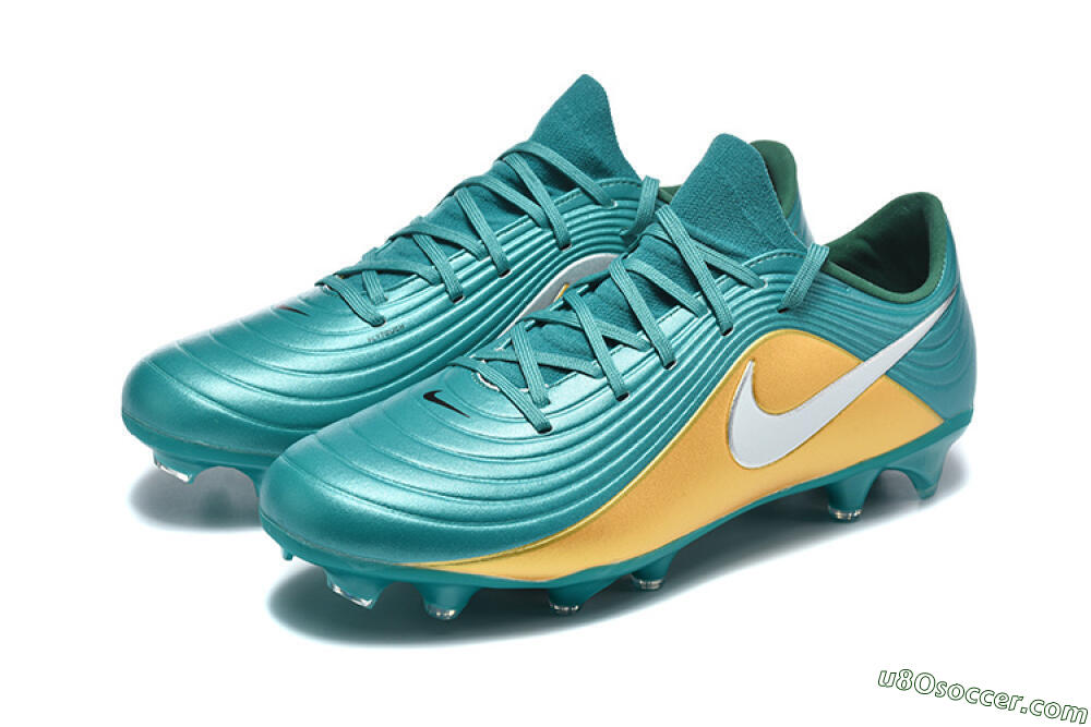 Nike Tiempo Legend 11 Elite FG Firm Ground Soccer Cleats - Teal/Sunset Yellow/Deep Teal 5