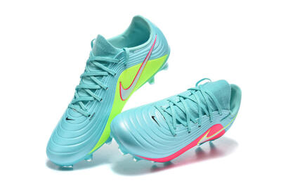 Nike Tiempo Legend 11 Elite FG Firm Ground Soccer Cleats - Aqua/Coral Glow/Neon Lime
