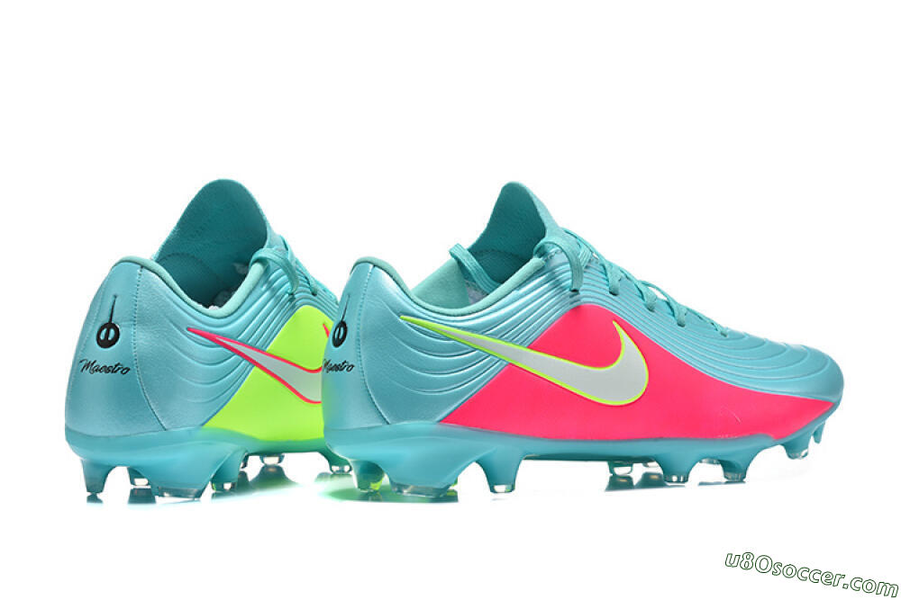 Nike Tiempo Legend 11 Elite FG Firm Ground Soccer Cleats - Aqua/Coral Glow/Neon Lime 9