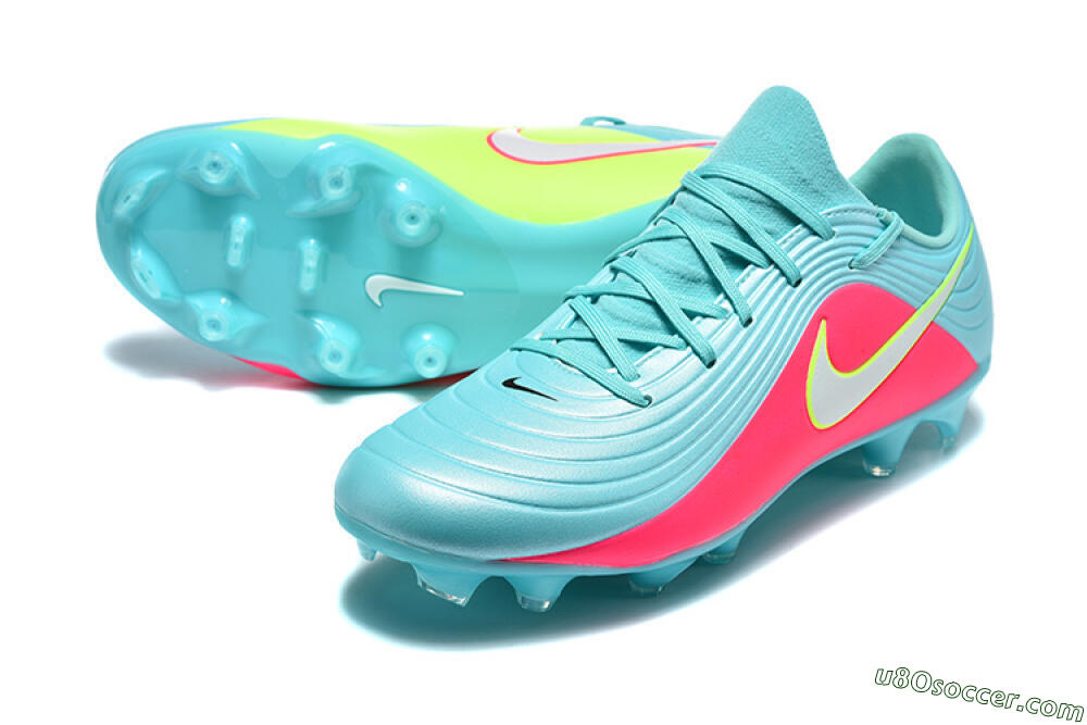 Nike Tiempo Legend 11 Elite FG Firm Ground Soccer Cleats - Aqua/Coral Glow/Neon Lime 3