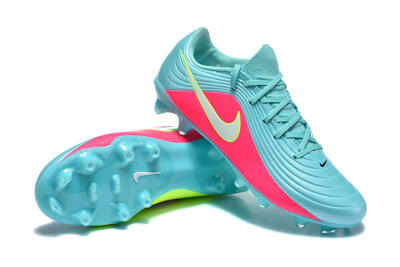 Nike Tiempo Legend 11 Elite FG Firm Ground Soccer Cleats - Aqua/Coral Glow/Neon Lime