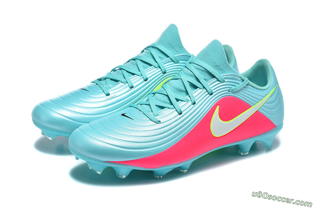 Nike Tiempo Legend 11 Elite FG Firm Ground Soccer Cleats - Aqua/Coral Glow/Neon Lime 5
