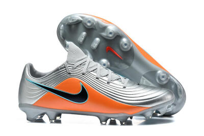 Nike Tiempo Legend 11 Elite FG Firm Ground Soccer Cleats - Silver/Bright Orange/Black