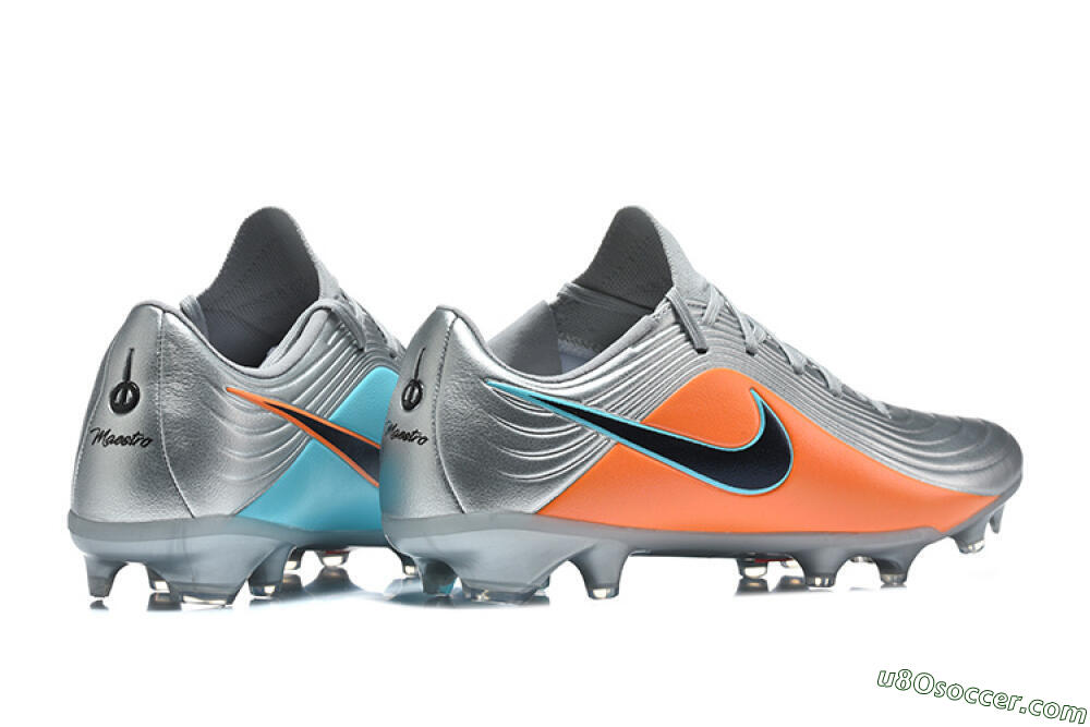 Nike Tiempo Legend 11 Elite FG Firm Ground Soccer Cleats - Silver/Bright Orange/Black 9