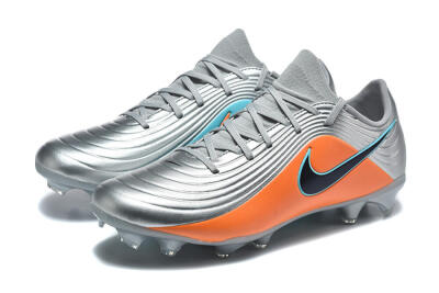 Nike Tiempo Legend 11 Elite FG Firm Ground Soccer Cleats - Silver/Bright Orange/Black