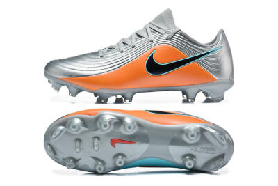 Nike Tiempo Legend 11 Elite FG Firm Ground Soccer Cleats - Silver/Bright Orange/Black