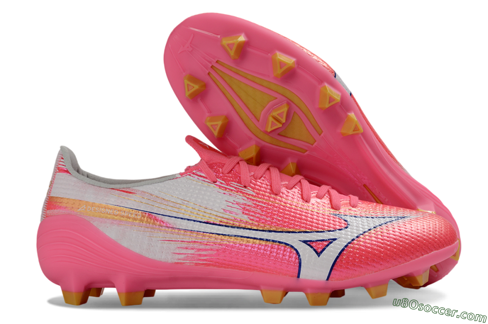 Mizuno Alpha 3 FG Firm Ground Soccer Cleats - Pink/Bright Pink/White 1