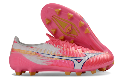 Mizuno Alpha 3 FG Firm Ground Soccer Cleats - Pink/Bright Pink/White