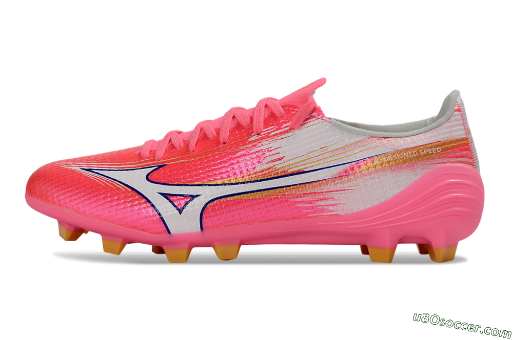 Mizuno Alpha 3 FG Firm Ground Soccer Cleats - Pink/Bright Pink/White 2