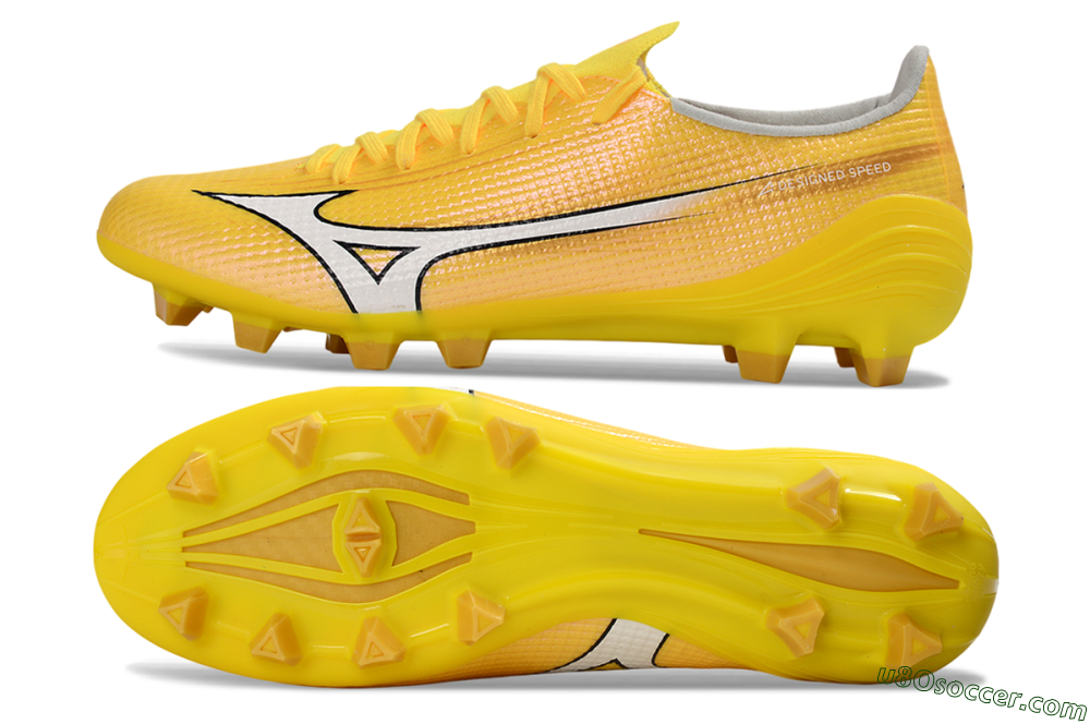 Mizuno Alpha 3 FG Firm Ground Soccer Cleats - Yellow/Bright Sunshine/Golden Glow 0