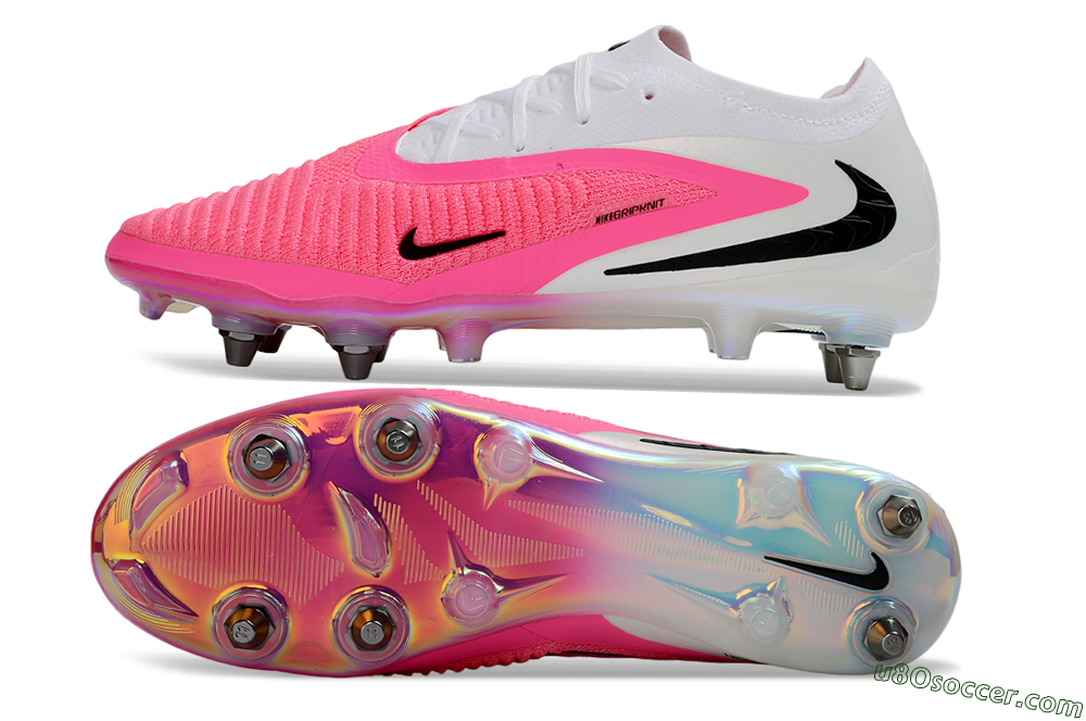 Nike Phantom 6 Elite Low SG Soft Ground Soccer Cleats - Pink/Neon Pink/White 0