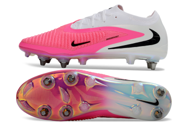 Nike Phantom 6 Elite Low SG Soft Ground Soccer Cleats - Pink/Neon Pink/White
