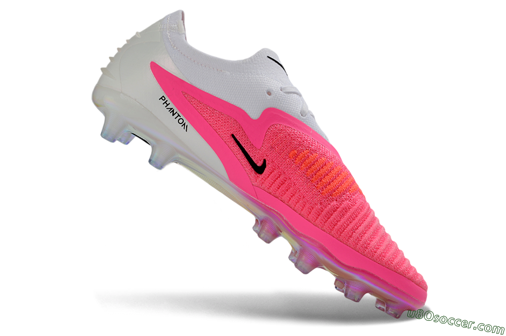 Nike Phantom 6 Elite Low AG Artificial Grass Soccer Cleats - Pink/Neon Pink/White 4