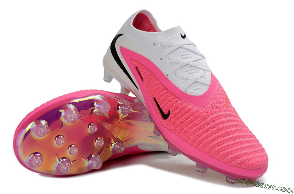 Nike Phantom 6 Elite Low AG Artificial Grass Soccer Cleats - Pink/Neon Pink/White 3