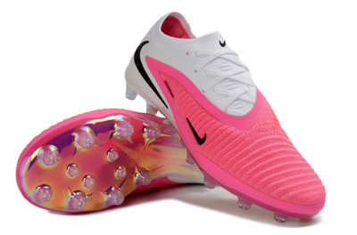 Nike Phantom 6 Elite Low AG Artificial Grass Soccer Cleats - Pink/Neon Pink/White
