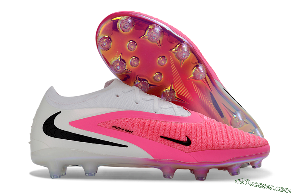 Nike Phantom 6 Elite Low AG Artificial Grass Soccer Cleats - Pink/Neon Pink/White 1