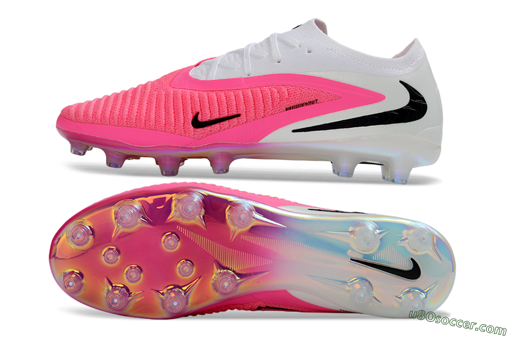 Nike Phantom 6 Elite Low AG Artificial Grass Soccer Cleats - Pink/Neon Pink/White 0