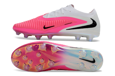 Nike Phantom 6 Elite Low AG Artificial Grass Soccer Cleats - Pink/Neon Pink/White