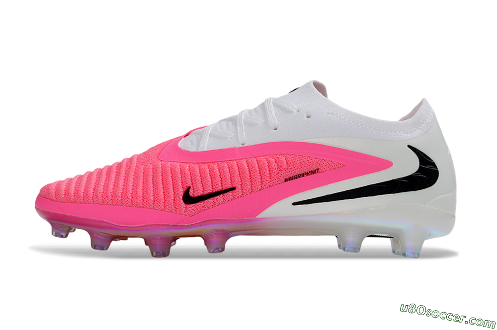 Nike Phantom 6 Elite Low AG Artificial Grass Soccer Cleats - Pink/Neon Pink/White 2