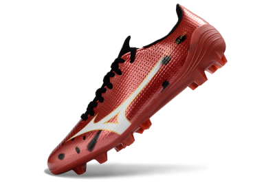 Mizuno Alpha 3 FG Firm Ground Soccer Cleats - Red/Vibrant Red/Gold
