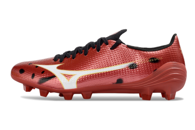 Mizuno Alpha 3 FG Firm Ground Soccer Cleats - Red/Vibrant Red/Gold
