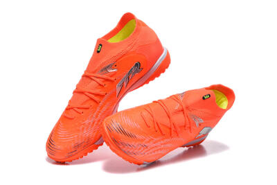 Puma Future 8 Ultimate TF Artificial Turf Soccer Shoes - Orange/Electric Orange/Shadow Grey