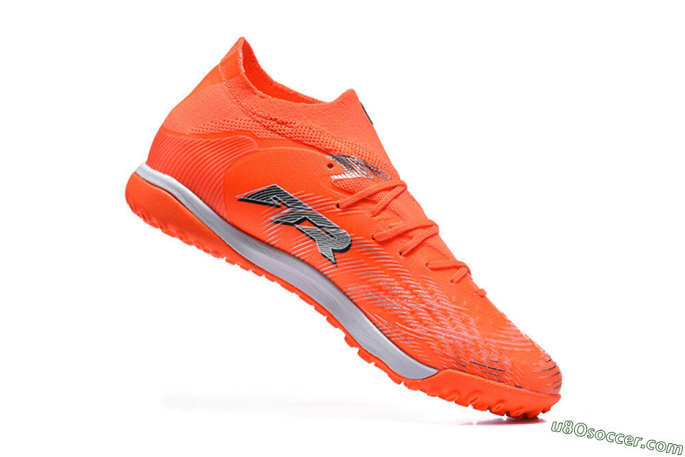 Puma Future 8 Ultimate TF Artificial Turf Soccer Shoes - Orange/Electric Orange/Shadow Grey 7