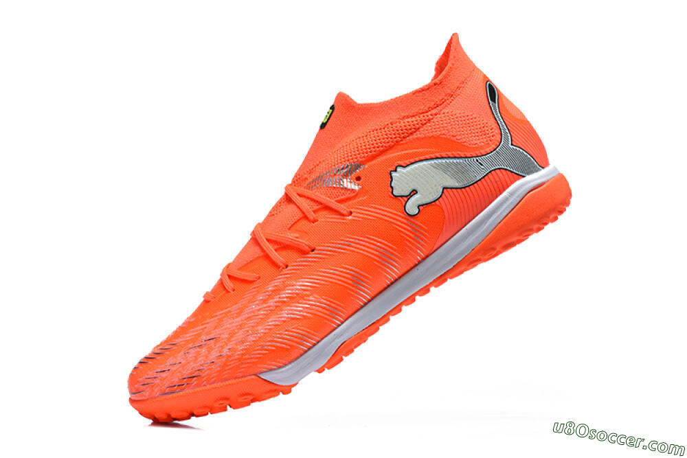 Puma Future 8 Ultimate TF Artificial Turf Soccer Shoes - Orange/Electric Orange/Shadow Grey 8