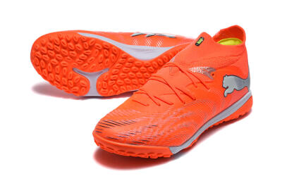 Puma Future 8 Ultimate TF Artificial Turf Soccer Shoes - Orange/Electric Orange/Shadow Grey