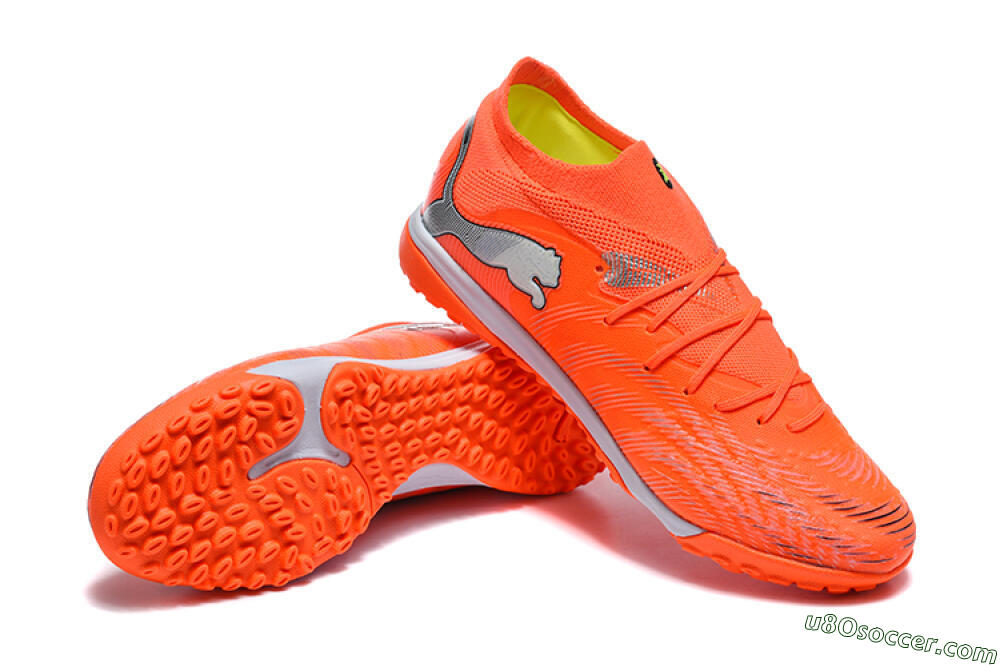 Puma Future 8 Ultimate TF Artificial Turf Soccer Shoes - Orange/Electric Orange/Shadow Grey 4