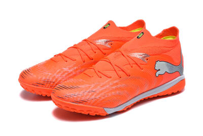 Puma Future 8 Ultimate TF Artificial Turf Soccer Shoes - Orange/Electric Orange/Shadow Grey