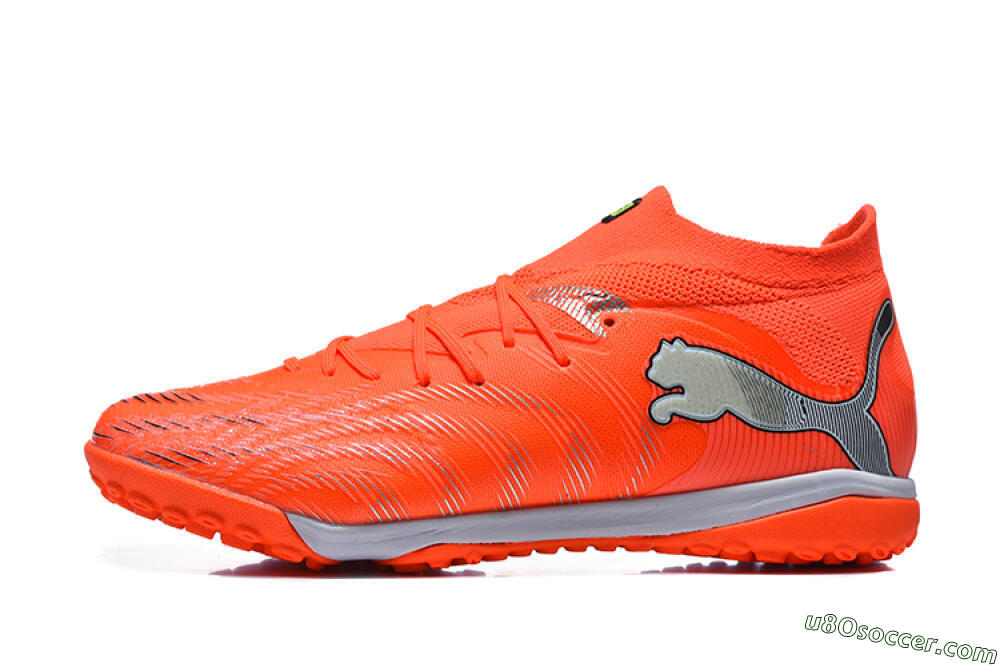 Puma Future 8 Ultimate TF Artificial Turf Soccer Shoes - Orange/Electric Orange/Shadow Grey 2