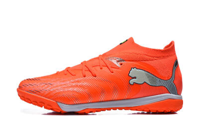 Puma Future 8 Ultimate TF Artificial Turf Soccer Shoes - Orange/Electric Orange/Shadow Grey