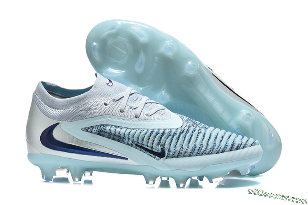 Nike Phantom 6 Elite Low FG Firm Ground Soccer Cleats - Blue/Ocean Breeze/Steel Blue 1