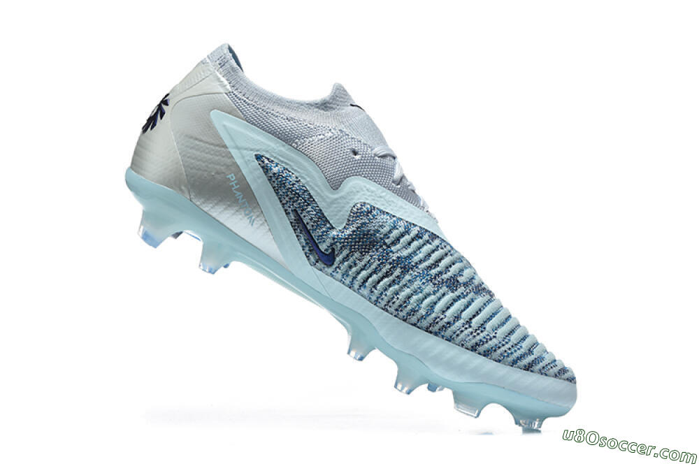 Nike Phantom 6 Elite Low FG Firm Ground Soccer Cleats - Blue/Ocean Breeze/Steel Blue 7