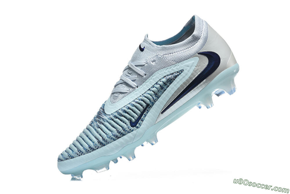 Nike Phantom 6 Elite Low FG Firm Ground Soccer Cleats - Blue/Ocean Breeze/Steel Blue 8